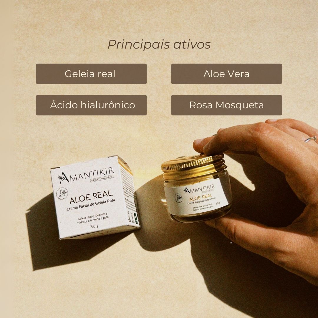 Creme Facial Natural Aloe Real 30g - Imagem 2
